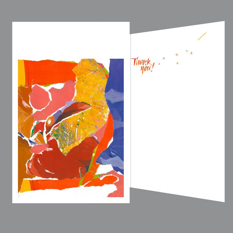 Thank you greeting card, Thank you! so much!, designer greeting card